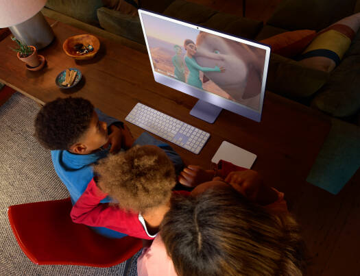 Apple iMac (2024) AIO Desktop Computer, 24" 4.5K Retina Standard Display, Apple M4 Chip with 8-Core CPU, 8-Core GPU, 16-Core Neural Engine, 16GB RAM, 512GB SSD, English Keyboard, Purple | Z1E7000EN