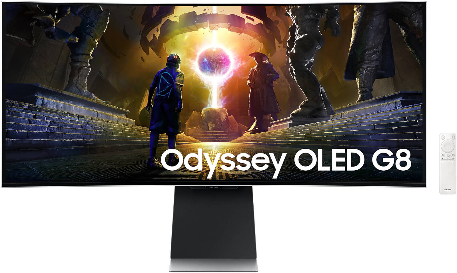 Samsung Odyssey G9 34" Curved Ultrawide Gaming Monitor – 3440x1440 WQHD, 240Hz Refresh Rate, 1ms Response Time, HDR1000, Quantum Mini-LED, AMD FreeSync Premium Pro, NVIDIA G-SYNC Compatible, CoreSync RGB Lighting, Model LS34DG852SMXUE