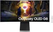 Samsung Odyssey G9 34" Curved Ultrawide Gaming Monitor – 3440x1440 WQHD, 240Hz Refresh Rate, 1ms Response Time, HDR1000, Quantum Mini-LED, AMD FreeSync Premium Pro, NVIDIA G-SYNC Compatible, CoreSync RGB Lighting, Model LS34DG852SMXUE
