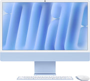 Apple iMac (2024) AIO Desktop Computer, 24" 4.5K Retina Standard Display, Apple M4 Chip with 10-Core CPU, 10-Core GPU, 16-Core Neural Engine, 16GB RAM, 512GB SSD, English Keyboard, Blue | MWV33 B/A