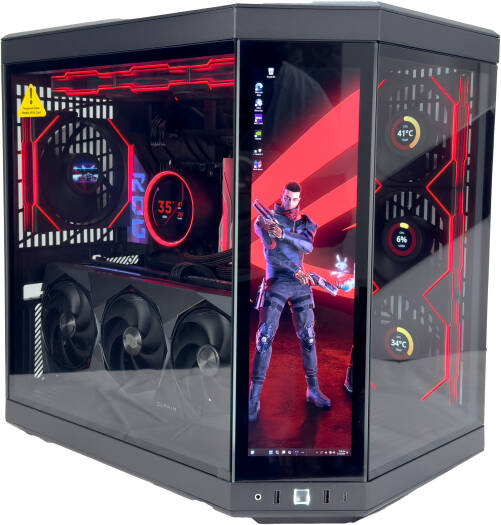 Cyber X Gaming PC - Intel Core Ultra 9 285K 24 Cores 24 Threads, NVIDIA RTX 5080 16GB, 32GB DDR5 RAM 7000MHz, 2TB SSD Gen 4, 1000W PSU, 360mm Liquid Cooler, Wi-Fi + BT