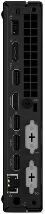 Lenovo ThinkCentre M70q Gen 3 Tiny Desktop PC, Intel Core i5-12400T 4.2GHz, 8GB RAM, 256GB SSD, Integ Intel UHD Graphics 730, USB ENG-ARB K/B & USB Calliope Mouse, Win 11 Pro, Black | 11T3009FGR