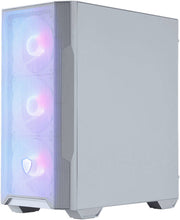 MSI MAG FORGE M100R WHITE Micro-ATX Gaming Case – 4x ARGB Fans, Tempered Glass Side Panel, Mesh Front, Mystic Light Sync, High Airflow Compact Design, USB 3.2 Gen1 Front I/O, Sleek White Finish