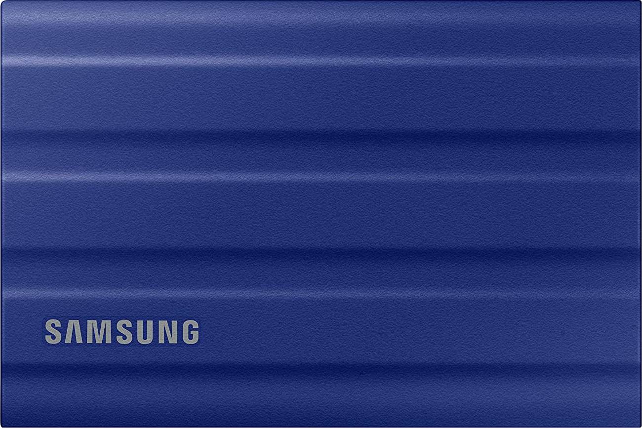 SAMSUNG Portable SSD T7 Shield 2TB (Blue) – USB 3.2, Up to 1,050 MB/s Read/Write, Rugged Shock-Resistant, AES 256-bit Encryption, V-NAND Technology, High-Speed External Storage for Windows, Mac & Gaming