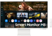 Samsung 32" Monitor LS32FM801UMXUE – QHD 2560x1440, Flicker-Free, Eye Saver Mode, HDMI & DisplayPort, Home Office, Creative Work & Casual Gaming