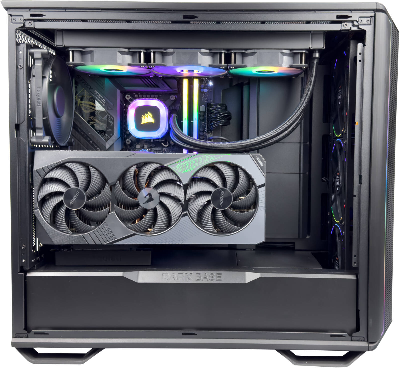 Aeronautical Gaming PC - Intel Core i9-14900KF 24 Cores 32 Threads, NVIDIA RTX 4070 Ti 12GB, 32GB DDR5 RAM 6400MHz, 1TB SSD Gen 4, 850W 80 PLUS Gold PSU, 360mm Liquid Cooler, Wi-Fi + BT