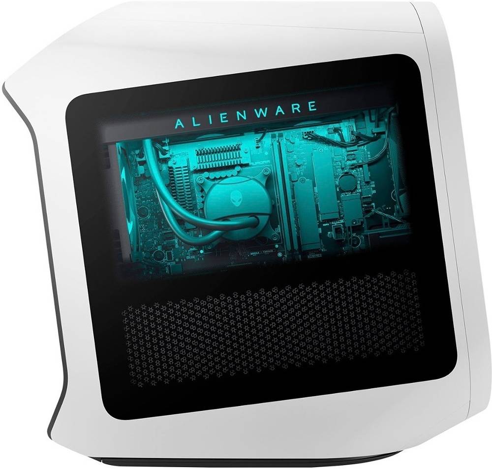 Dell Alienware Aurora R15 Gaming Computer, Intel Core i7-13700KF 3.4GHz, 32GB RAM, 1TB HDD + 512GB SSD,  RTX 4080 16GB GPU, Clear Side Panel, ENG-ARAB K/B & Mouse, Win11, White | AUR-R15-4080