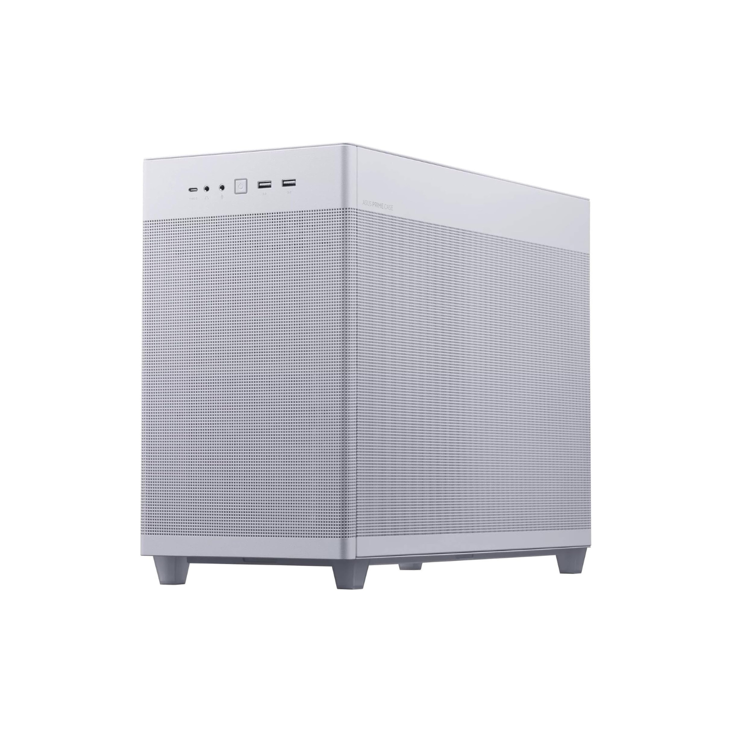 ASUS Prime AP201 Mid-Tower PC Case – Tempered Glass, White, ATX / Micro-ATX / Mini-ITX Compatible