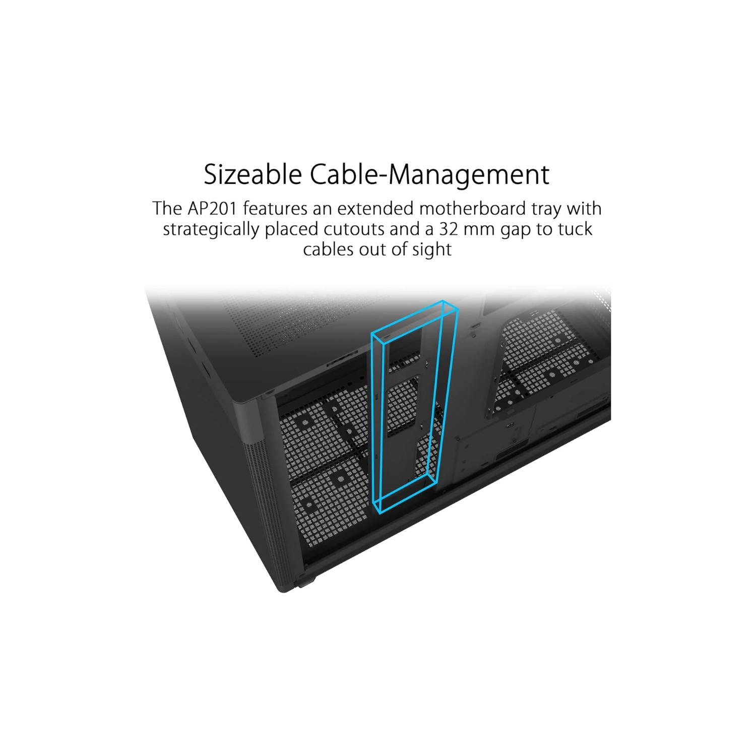 ASUS Prime AP201 Mid-Tower PC Case – Tempered Glass, Black, ATX / Micro-ATX / Mini-ITX Compatible