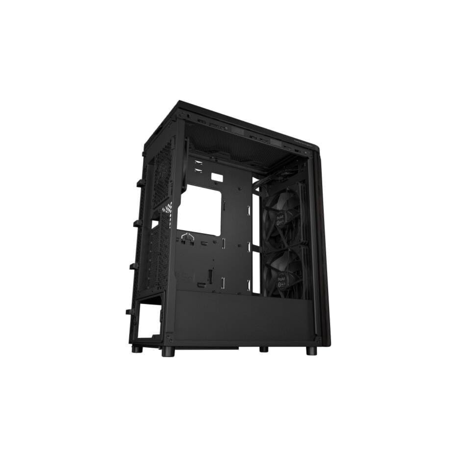 ASUS ProArt PA401 Mid-Tower PC Case – Black with Wooden Accents, PWM Fans, ATX / Micro-ATX / Mini-ITX Compatible
