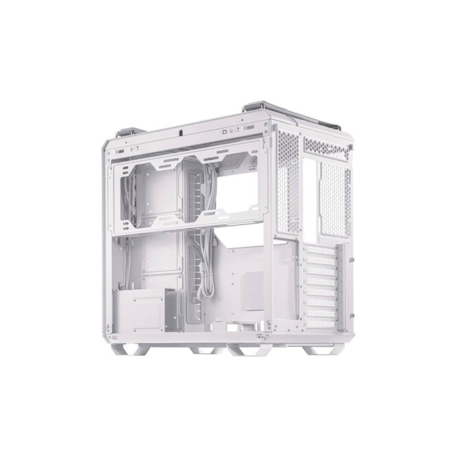 ASUS TUF Gaming GT502 Horizon Mid-Tower PC Case – White with Tempered Glass & ARGB Fans, ATX / Micro-ATX / Mini-ITX Compatible