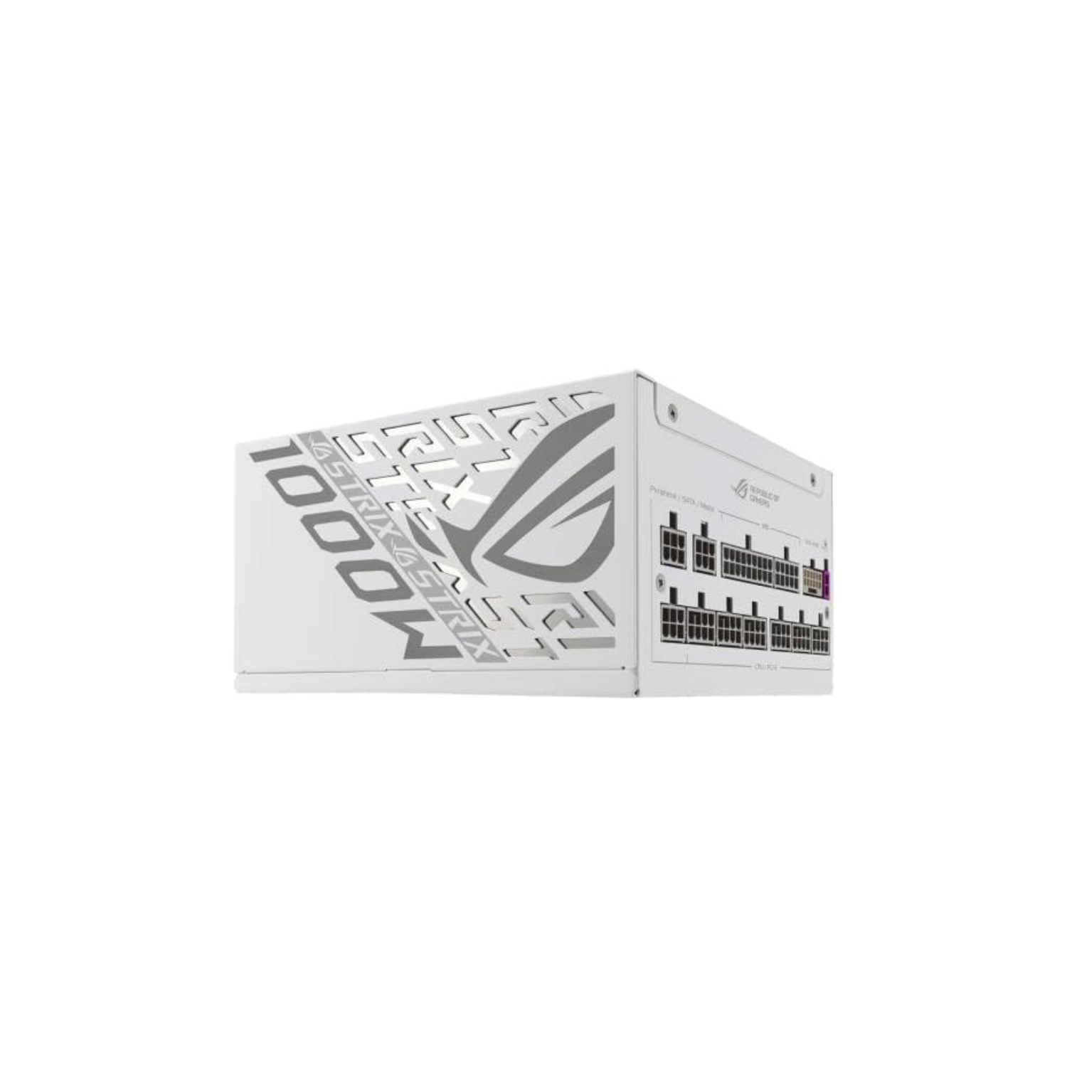 ASUS ROG Strix 1000W White Gaming Power Supply – 80 Plus Gold, Fully Modular, Axial-Tech Fan, Aura Sync RGB, CE & UK Plug