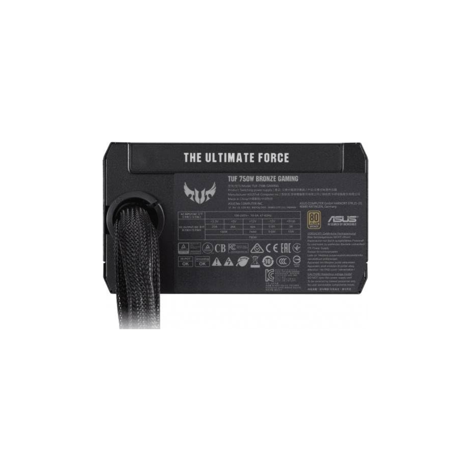 ASUS TUF Gaming 750W Bronze Power Supply – 80 Plus Bronze, Fully Modular, High-Performance PSU, CE & UK Plug