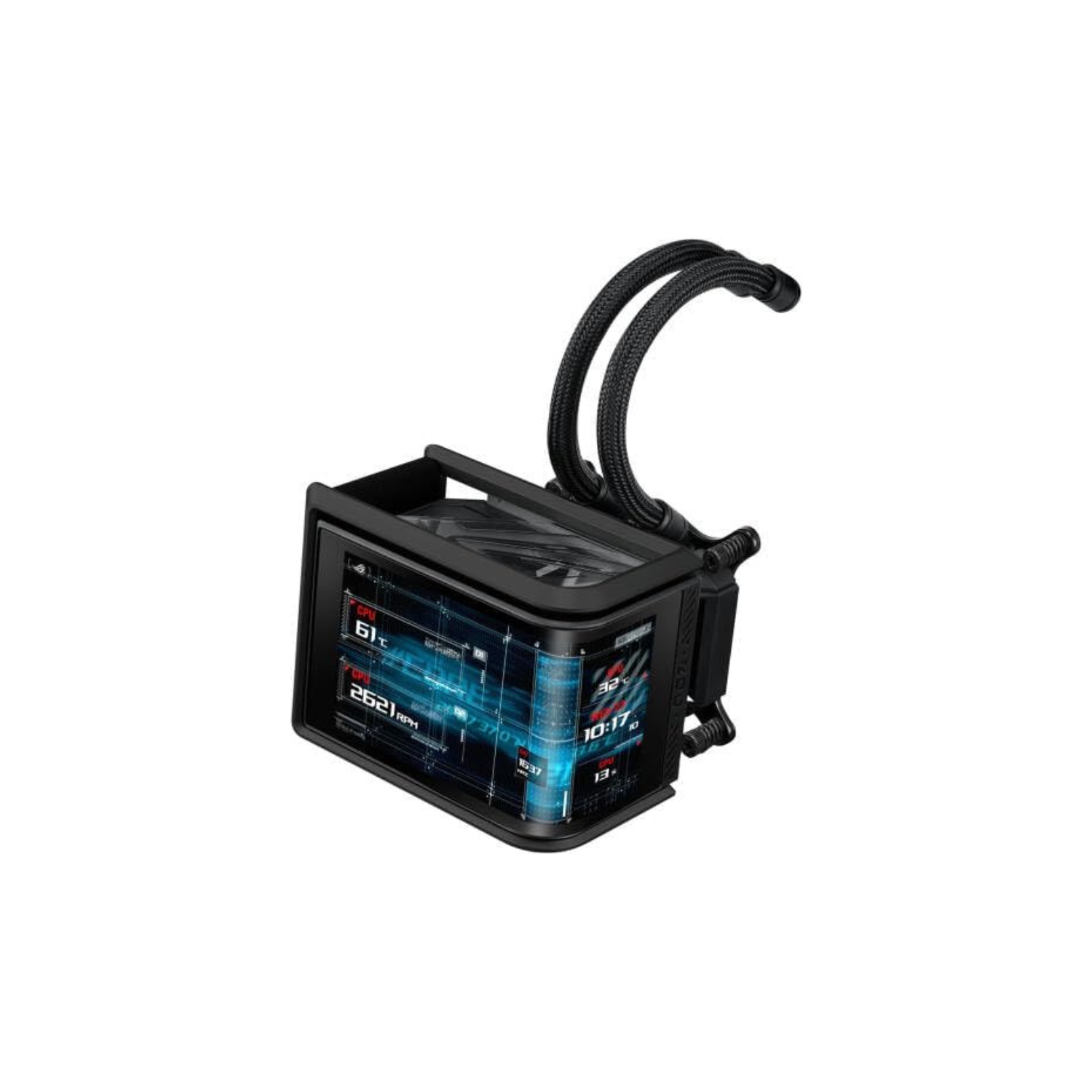 ASUS ROG RYUO IV SLC 360 ARGB AIO Cooler – 6.67" AMOLED Display, Addressable RGB, Aura Sync Compatible