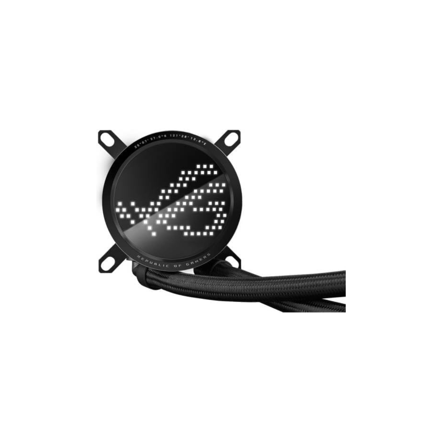 ASUS ROG RYUO III 360 ARGB Black AIO Cooler – Asetek Pump, EMMA Display, Addressable RGB, Aura Sync Compatible