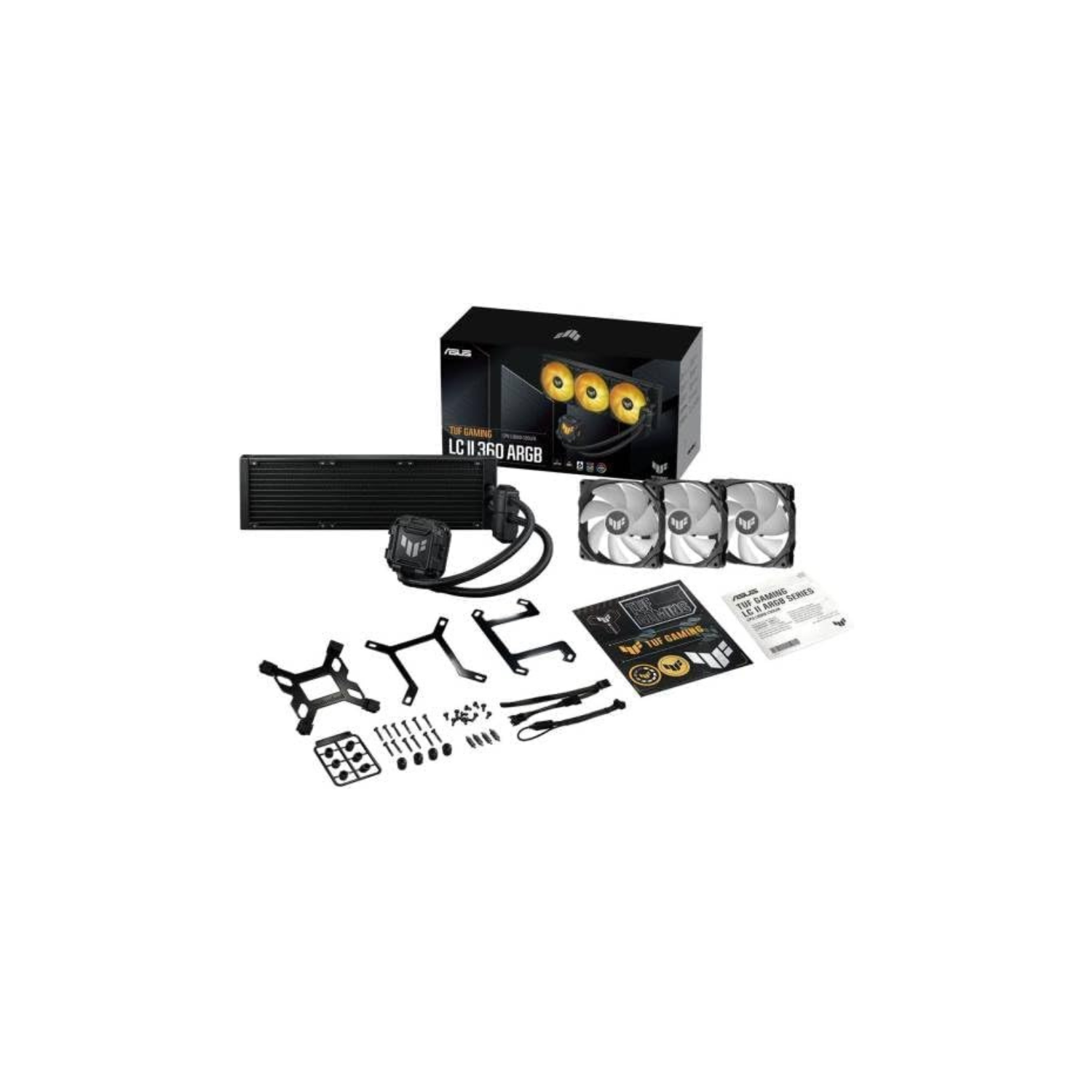 ASUS TUF Gaming LC II 360 ARGB AIO Cooler – TUF Gaming Fans, Aura Sync Compatible, High-Performance Liquid Cooling