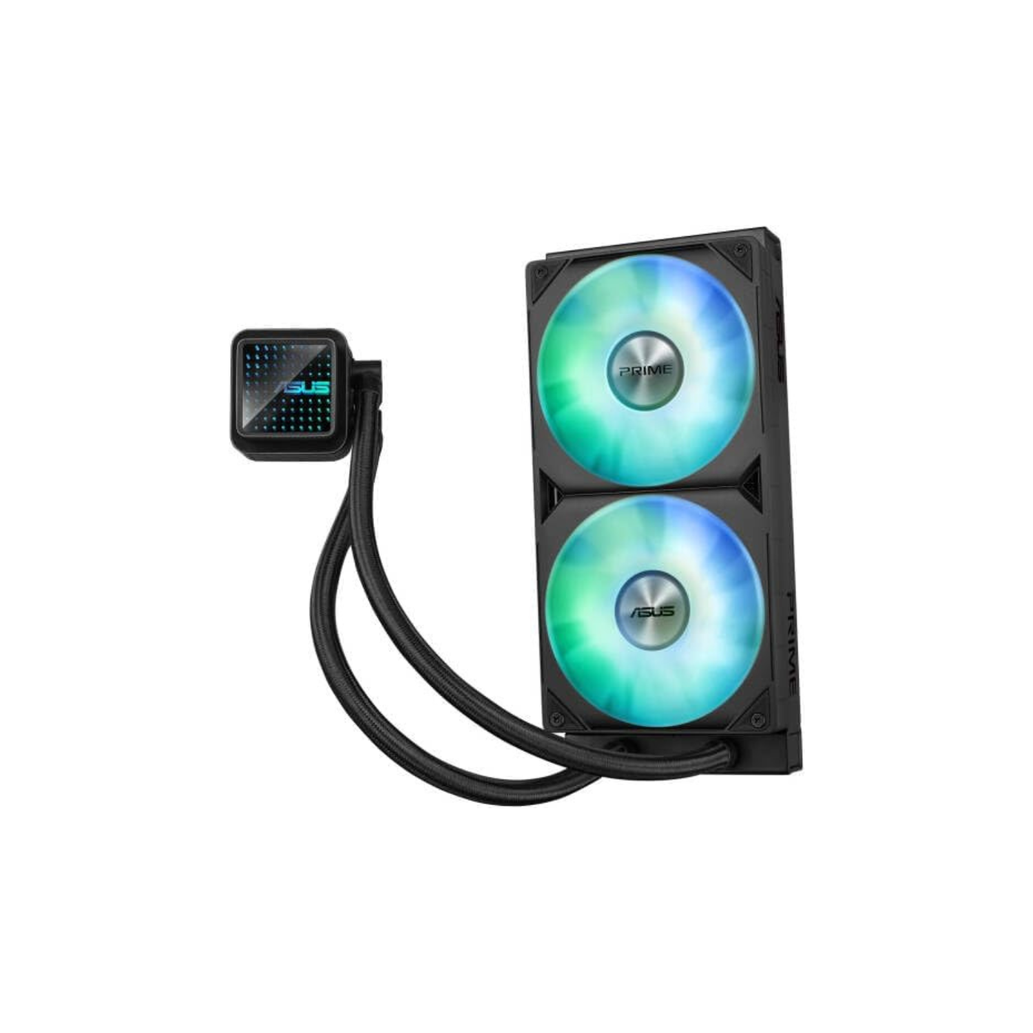 ASUS Prime LC 240 ARGB AIO Cooler – 2-in-1 Fans, Replaceable Length Tubing, High-Performance Liquid Cooling