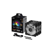 ASUS TUF Gaming TR120 ARGB Fan Black – 120mm 3-in-1 Pack, Addressable RGB, High-Performance Cooling