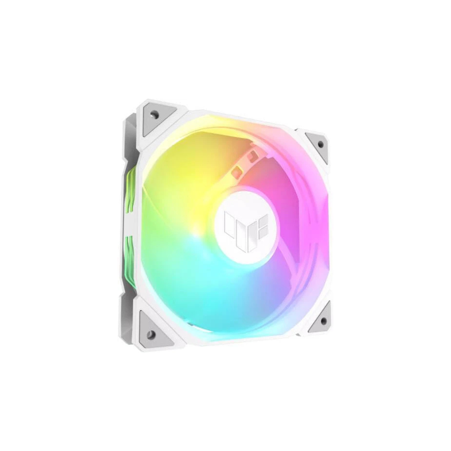 ASUS TUF Gaming TR120 ARGB Fan White – 120mm 3-in-1 Pack, Addressable RGB, High-Performance Cooling
