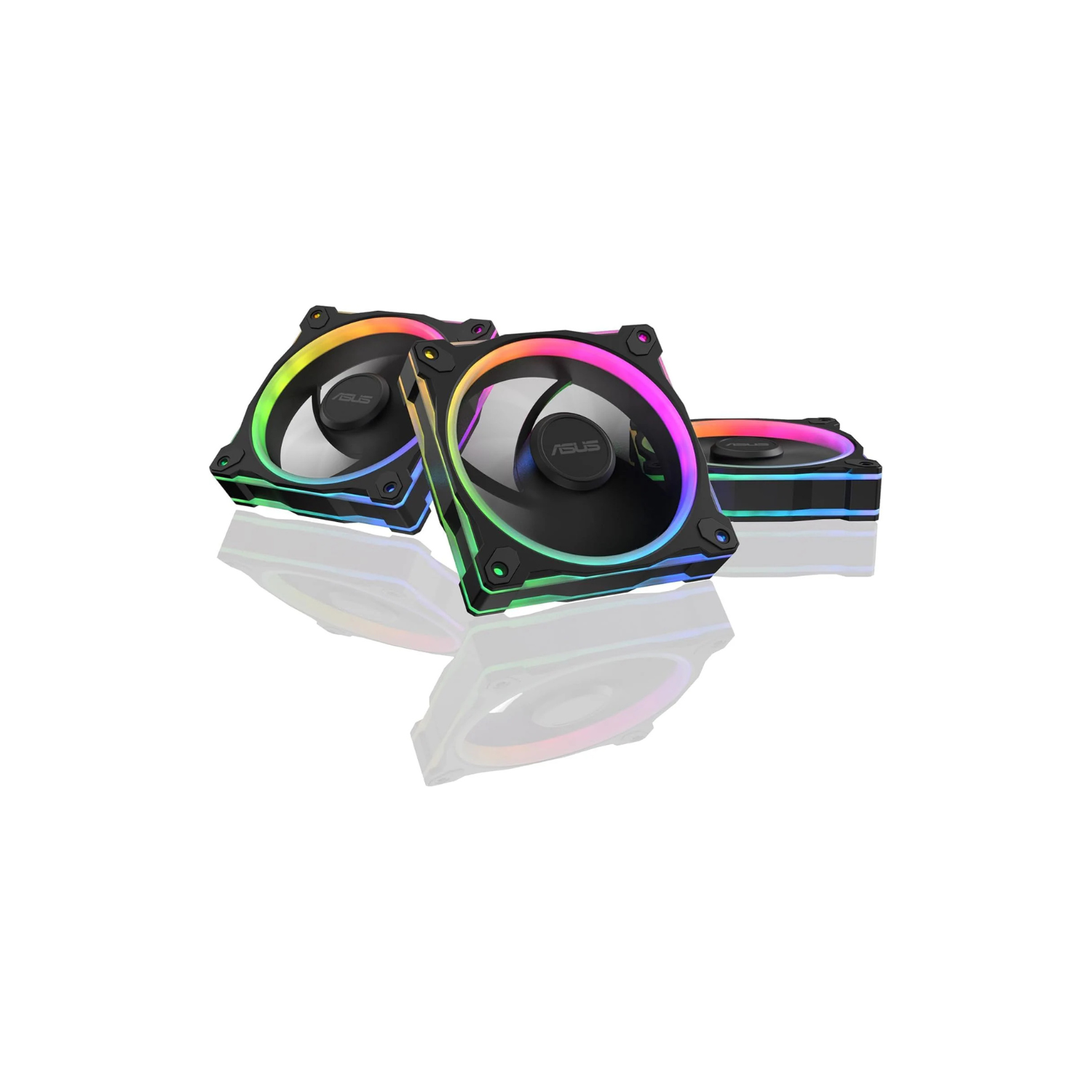 ASUS Prime MR120 ARGB Reverse Fan Black – 120mm 3-in-1 Pack, High-Performance Cooling, Addressable RGB