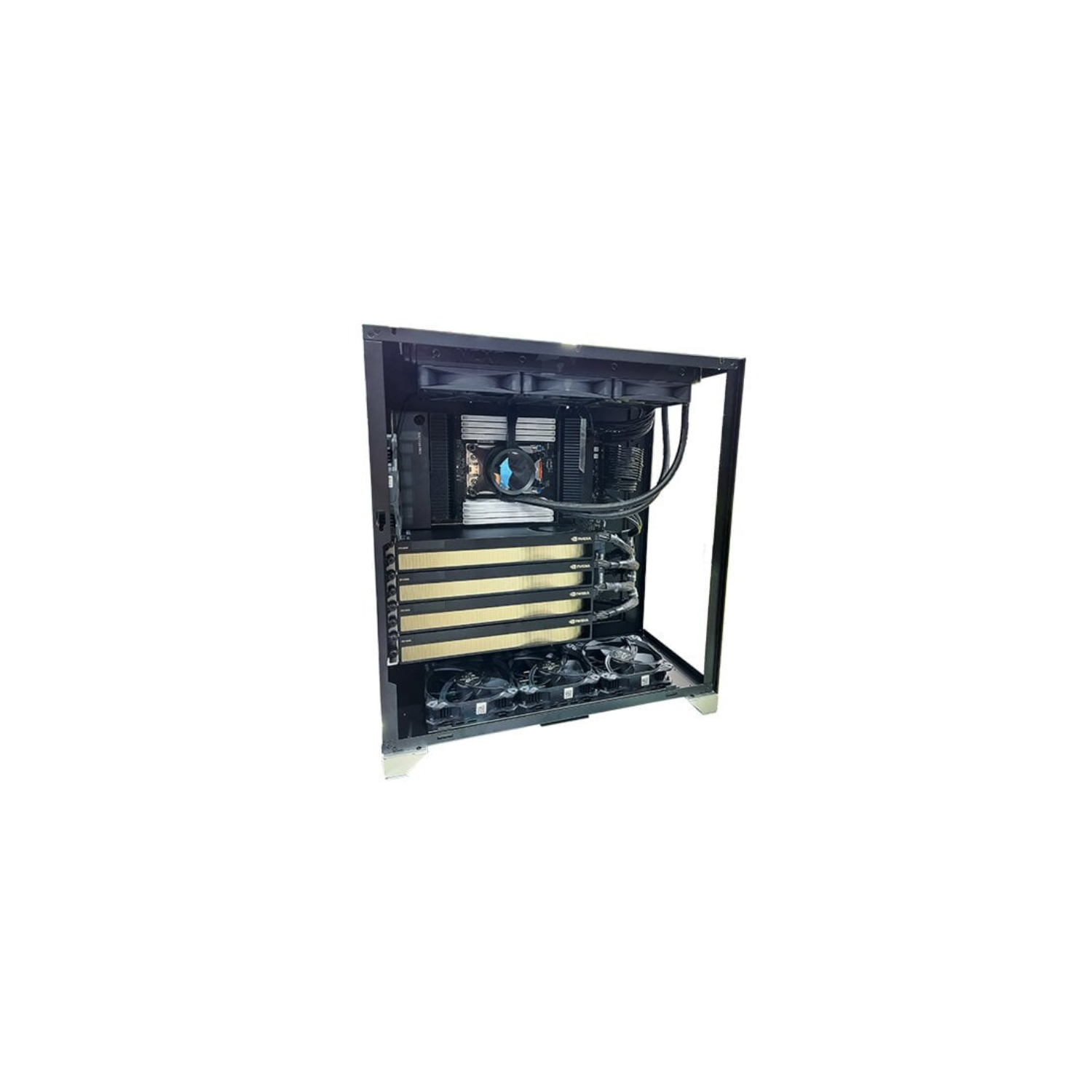 Rack-mounted Workstation - AMD Threadripper PRO 5995WX 64 Cores 128 Threads, 2 x NVIDIA RTX A6000 48GB, 256GB DDR4 RAM 3600MHz, 4TB SSD Gen 4, 1500W Platinum PSU, 360mm Liquid Cooler, Wi-Fi