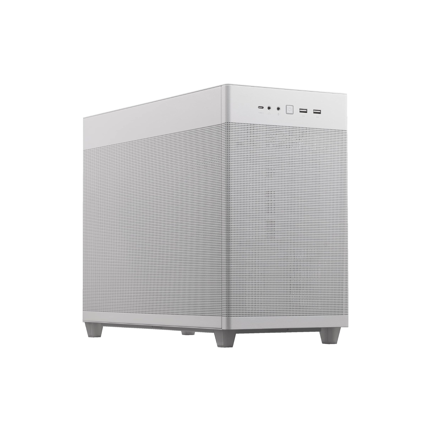 ASUS Prime AP201 Tempered Glass MicroATX Case   White (Model 90DC00G3?B39010)