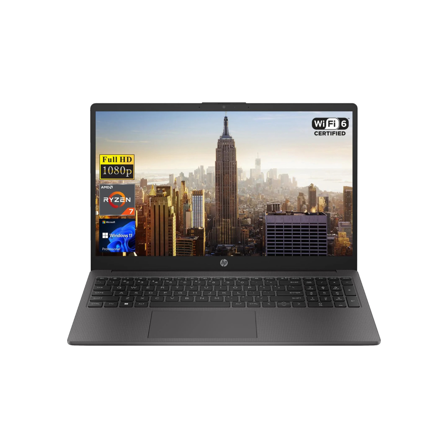 HP LAP 255 G10 AMD Ryzen? 7 7730U 8GB 512GB SSD 15.6 FHD SHARED Windows 11 BACKLIT