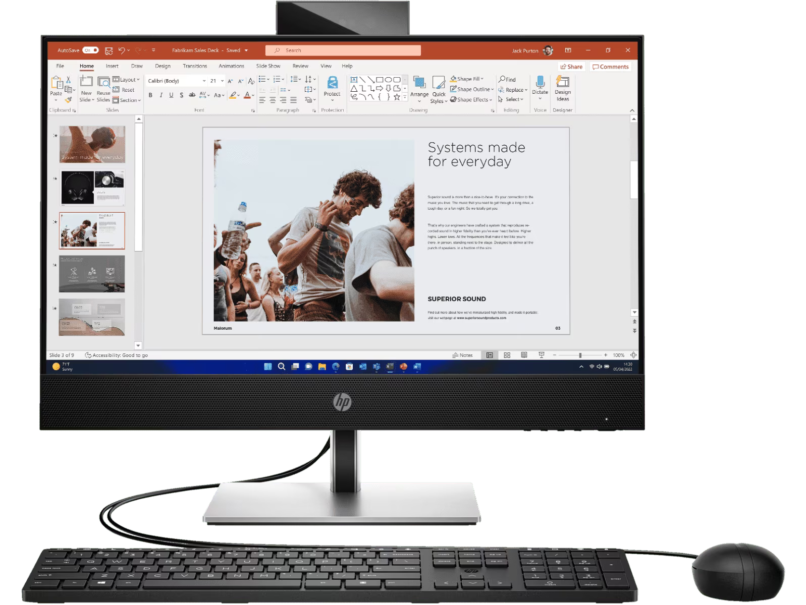 HP ProOne 440 G9 All-in-One Desktop Computer, 23.8" FHD IPS Display, Intel Core i7-13700T, 16GB RAM, 512GB SSD, Intel UHD Graphics 770, Wired Keyboard & Mouser, Win11Pro, Black | 884A3EA#ABV