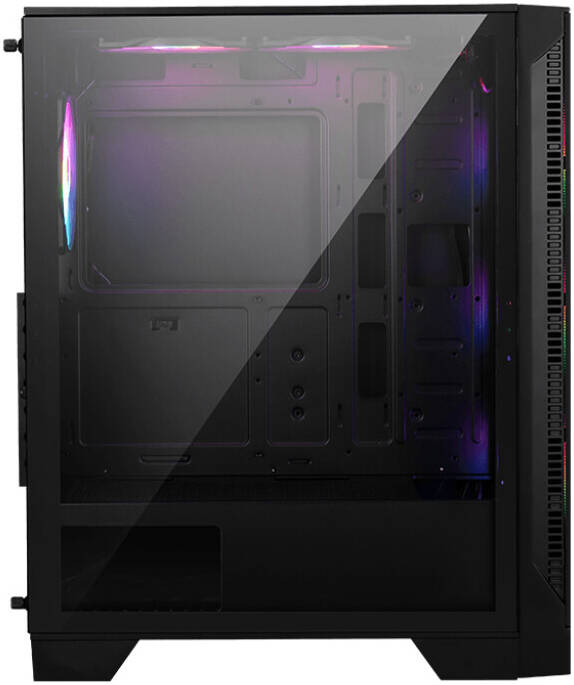 MSI MAG FORGE 120A AIRFLOW Mid-Tower Gaming PC Case – High-Airflow Mesh Front, 4x ARGB Fans, Tempered Glass Side Panel, Mystic Light Sync, USB 3.2 Gen1 Front I/O, ATX/Micro-ATX/Mini-ITX Support, Superior Cooling Design