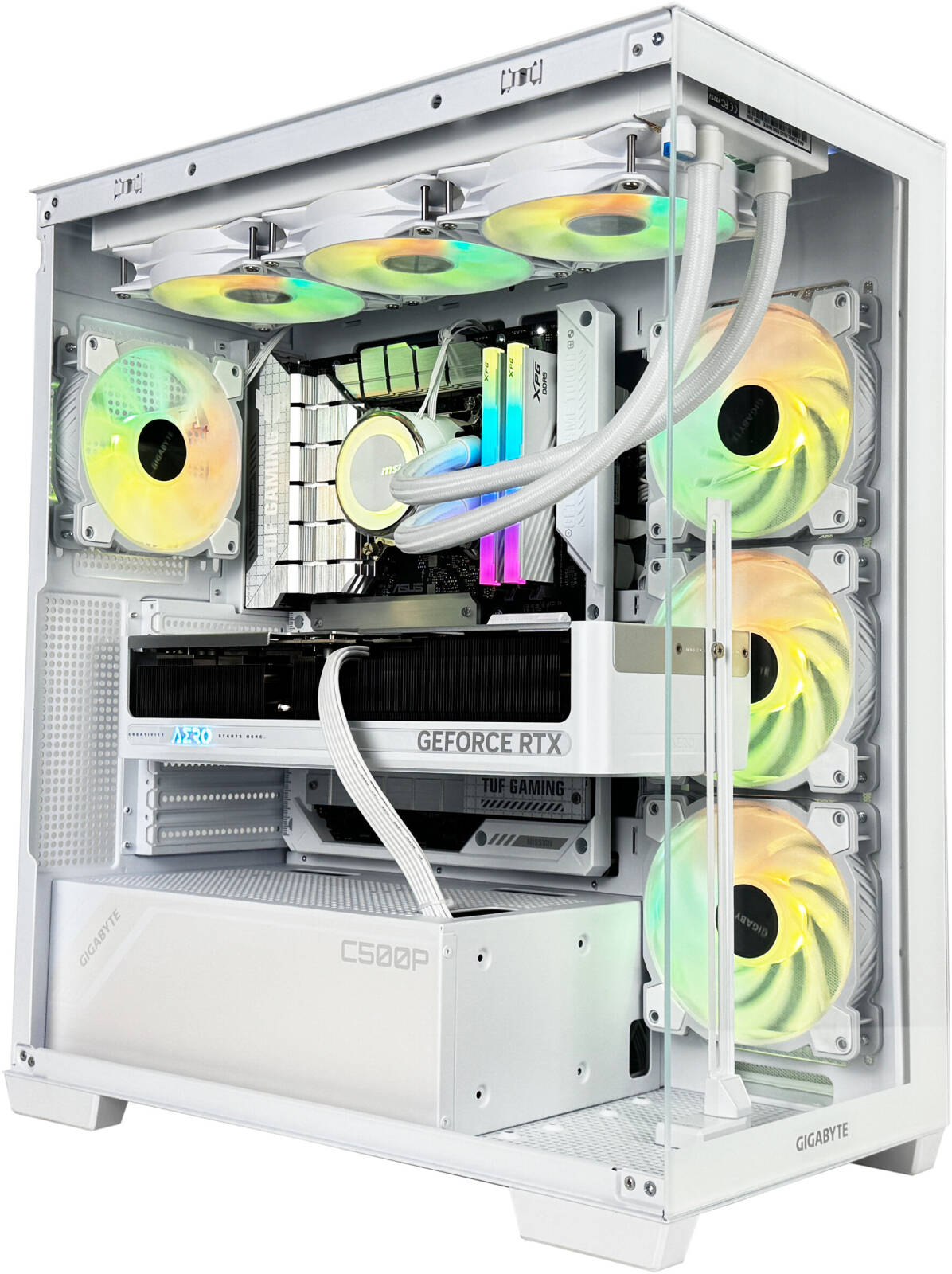 Fury R7 Gaming PC - AMD Ryzen 7 7700X 8 Cores 16 Threads, AMD Radeon RX 6900 XT 16GB, 32GB DDR5 RAM 6000MHz, 2TB SSD Gen 4, 850W 80 PLUS Gold PSU, 240mm Liquid Cooler, Wi-Fi + BT