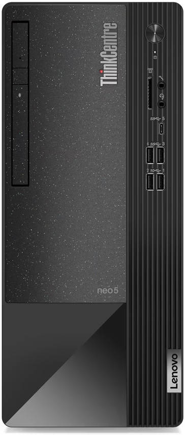 Lenovo ThinkCentre Neo 50t Desktop Computer, Intel Core i5-12400 Processor, 4GB RAM, 1TB HDD, Intel UHD Graphics 730, USB Calliope Black Mouse & ENG-ARAB Keyboard, FreeDOS, Black | 11SE0001GR