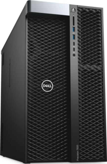 Dell Precision T7920 Workstation, Intel Xeon Silver 4216 2.1GHz, 4x 32GB DDR4 128GB RAM , 4TB M.2 SSD + 3.5" 4TB 7200rpm HDD,2x PNY NVIDIA RTX A5000 24GB, Win 10 Pro, Black | Precision T7920