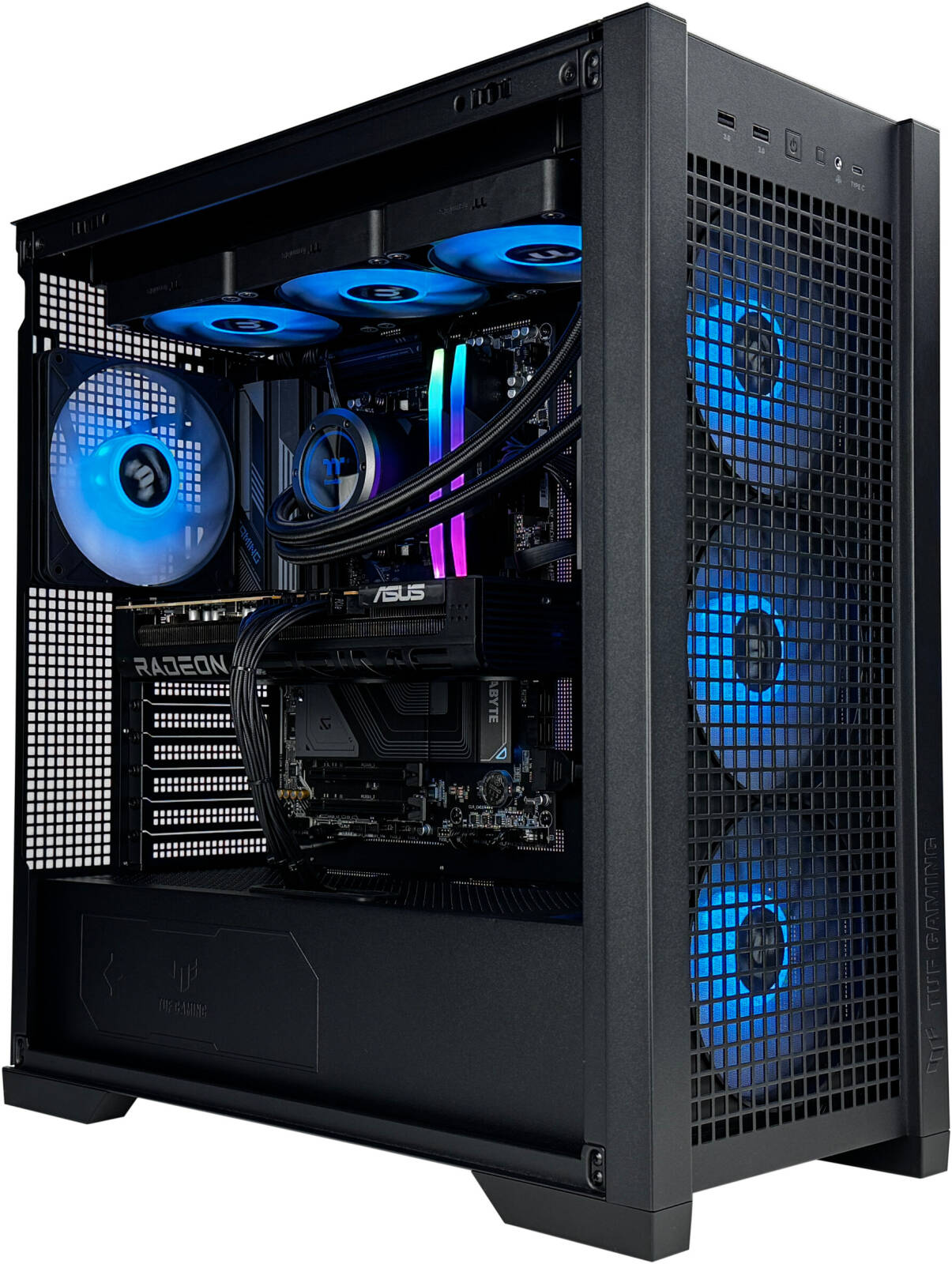 POWERMICRO Gaming PC With RTX 4060 - AMD Ryzen 5 8400F 6 Cores 12 Threads, ASUS NVIDIA RTX 4060 8GB, 32GB DDR5 RAM 6000MHz, 1TB SSD Gen 4, 650W 80 PLUS PSU, Tower CPU Cooler, Windows 11 Pro