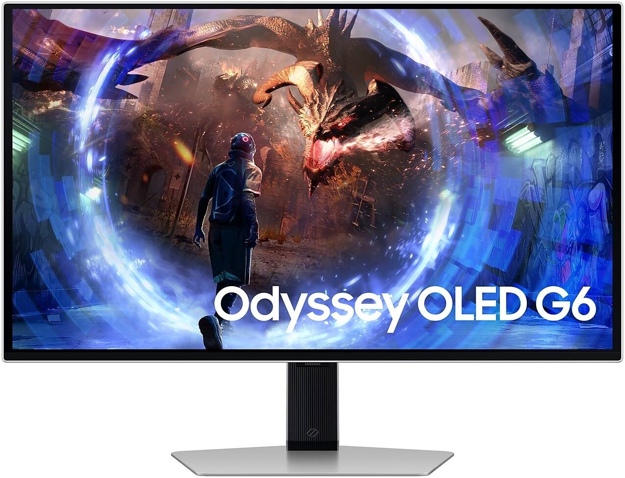 Samsung Odyssey OLED G6 27" QHD Gaming Monitor – 2560x1440, 360Hz Refresh Rate, 0.03ms Response Time, HDR10+ Gaming, AMD FreeSync Premium Pro, OLED Panel, Burn-In Protection, Model LS27DG602SMXUE