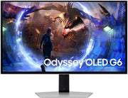 Samsung Odyssey OLED G6 27" QHD Gaming Monitor – 2560x1440, 360Hz Refresh Rate, 0.03ms Response Time, HDR10+ Gaming, AMD FreeSync Premium Pro, OLED Panel, Burn-In Protection, Model LS27DG602SMXUE