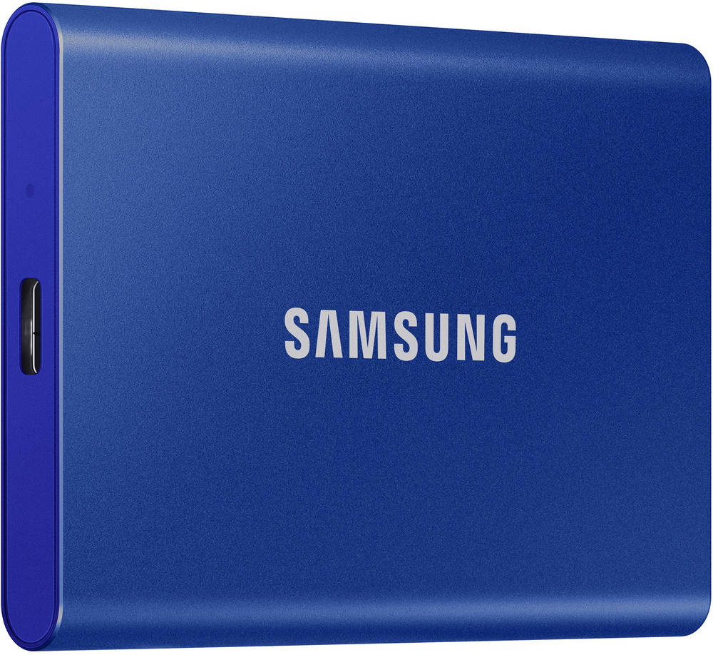 Samsung T7 Portable External SSD 2TB – Blue, USB 3.2, Up to 1,050 MB/s Read/Write, AES 256-bit Encryption, V-NAND Technology, High-Speed Portable Storage for Windows, Mac & Gaming
