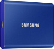 Samsung T7 Portable External SSD 2TB – Blue, USB 3.2, Up to 1,050 MB/s Read/Write, AES 256-bit Encryption, V-NAND Technology, High-Speed Portable Storage for Windows, Mac & Gaming