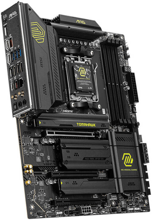 MSI MAG X870 TOMAHAWK WIFI Motherboard – ATX, AMD Ryzen 9000/7000 Series Support, AM5 Socket, DDR5, PCIe 5.0, Wi-Fi 7, 2.5G LAN, Lightning Gen 5 M.2, Mystic Light RGB, Advanced Cooling, Premium Gaming Motherboard