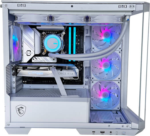Cyber Gaming PC - AMD Ryzen 7 7700X 8 Cores 16 Threads, NVIDIA RTX 4070 12GB, 16GB DDR5 RAM 5600MHz, 1TB SSD Gen 4, 650W 80 PLUS PSU, 360mm Liquid Cooler, Wi-Fi + BT
