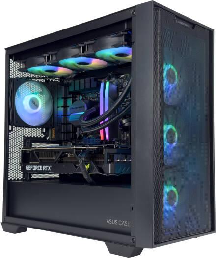 Asus Fury Gaming PC - AMD Ryzen 5 8500G 6 Cores 12 Threads, NVIDIA RTX 4060 8GB, 16GB DDR5 RAM 5600MHz, 1TB SSD Gen 4, 650W 80 PLUS PSU, 360mm Liquid Cooler, Wi-Fi + BT, Powered by ASUS