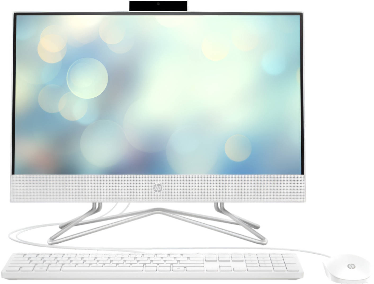 HP 24-cb1004l All-In-One Desktop Computer,23.8" FHD IPS Display, Intel Core i5-1235U, 8GB RAM, 512GB SSD, Intel Iris Xe Graphics, English Keyboard & Mouse, Free DOS, White | 9S2K4PA