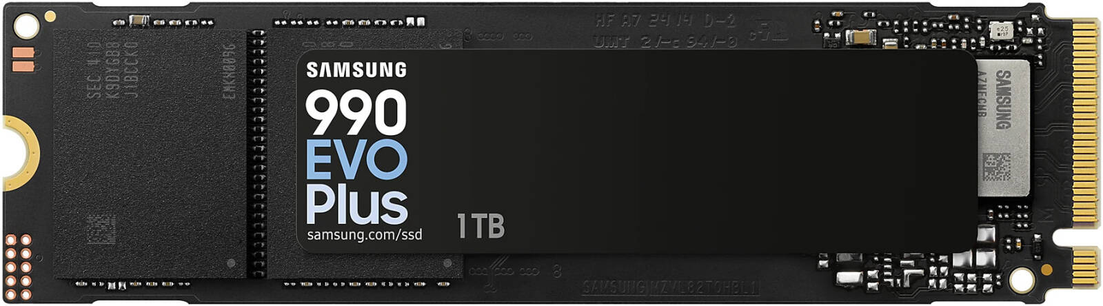 SAMSUNG 990 EVO Plus 1TB Internal NVMe SSD – PCIe Gen 4.0 x4 / 5.0 x2, M.2 2280, Up to 7,450MB/s Read, 6,900MB/s Write, V-NAND Technology, Energy Efficient, High-Performance Storage for Gaming & Professional Workloads