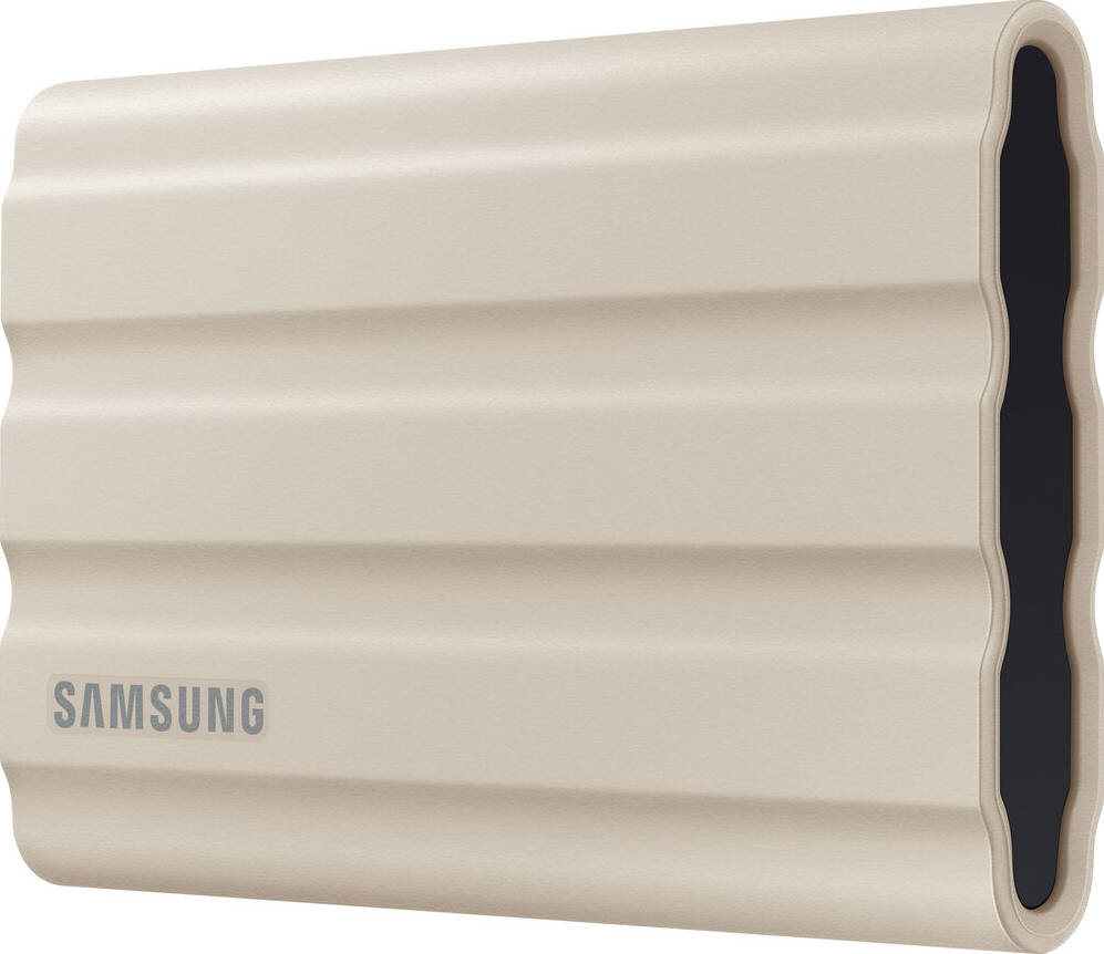 Samsung T7 Shield 2TB Portable External SSD – Beige, USB 3.2, Up to 1,050 MB/s Read/Write, Rugged Shock-Resistant, AES 256-bit Encryption, V-NAND Technology, High-Speed Storage for Windows, Mac & Gaming