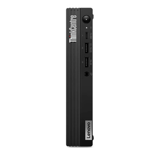 Lenovo ThinkCentre M70q Gen 4 Desktop Computer, Intel Core i7-13700T, 8GB RAM, 512GB SSD, Intel UHD Graphics, USB English (UK) & Mouse, FreeDOS, Black | 12E3002RGP