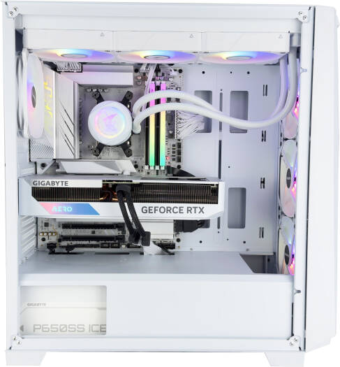 ICE Z Gaming PC - AMD Ryzen 7 9800X3D 8 Cores 16 Threads, NVIDIA RTX 5070 12GB, 32GB DDR5 RAM 6000MHz, 1TB SSD Gen 4, 750W 80 PLUS PSU, 360mm Liquid Cooler