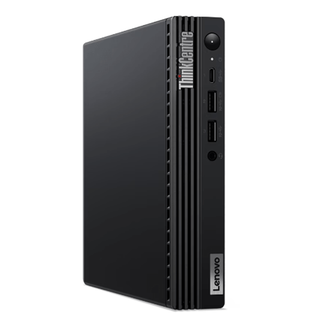 Lenovo ThinkCentre M70q Gen 4 Desktop Computer, Intel Core i7-13700T, 8GB RAM, 512GB SSD, Intel UHD Graphics, USB English (UK) & Mouse, FreeDOS, Black | 12E3002RGP