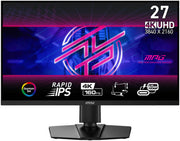 MSI MPG 274URF QD 27" QHD Gaming Monitor – Quantum Dot Rapid IPS, 165Hz, 1ms Response, FreeSync Premium, G-SYNC Compatible, Ergonomic Adjustable Stand, Frameless Design – Vibrant High-Performance Esports Display
