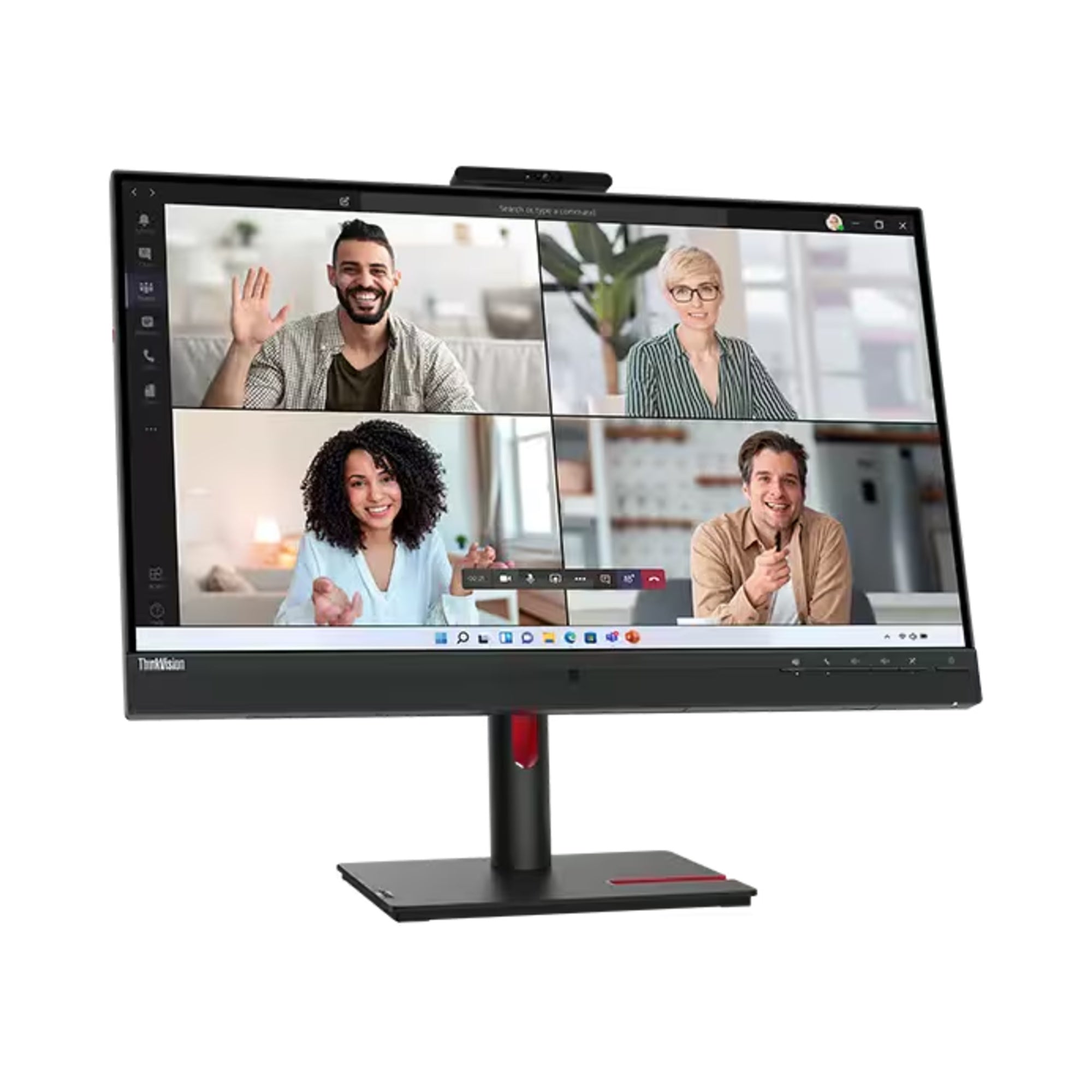 Lenovo ThinkVision T27hv-30 Monitor – 27" QHD Display | USB-C, HDMI, DisplayPort | Integrated Webcam | 3-Year Warranty | Business Monitor | Black Lenovo