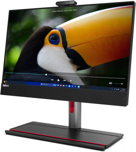 Lenovo ThinkCentre M90a Gen 5 AIO Desktop Computer, 23.8" FHD IPS Display, Intel Core i7-14700, 16GB RAM, 512GB SSD, Intel UHD Graphics 770, USB ENG Keyboard & Mouse, Win 11 Pro, Black | 12SL0009GP