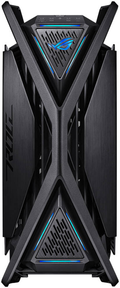 ASUS ROG Hyperion GR701 Black – Premium Full-Tower PC Case, Tempered Glass, PWM Fan Hub, High-Airflow Design